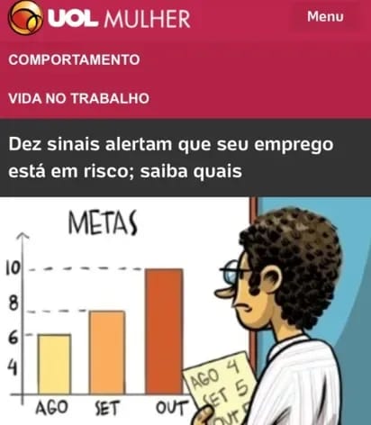 Publicação sobre Erik Penna no Portal UOL Mulher